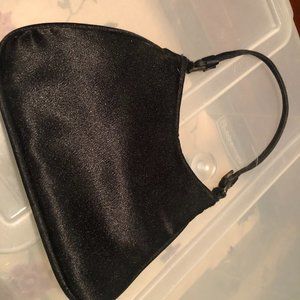 Tiny Black Satin Purse